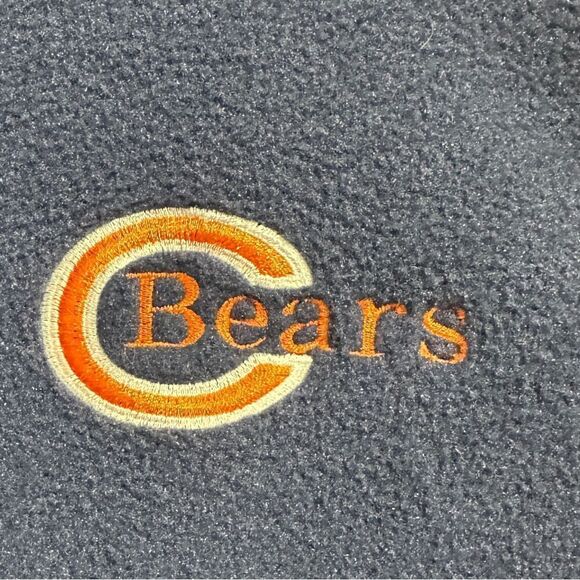 Chicago Bears Port Authority Navy zip up vest w/embroidery emblem size Youth L - Picture 3 of 7